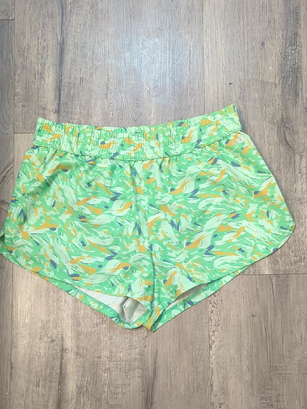 DSG Green Camo-Print Athletic Shorts